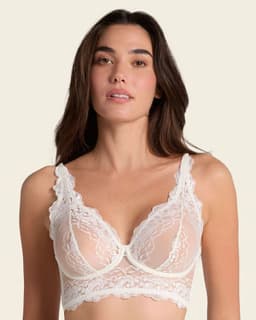 Sosten tipo Bralette en Encaje y Transparencias 011967 Crema L
