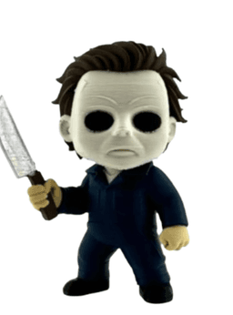 Figura Decorativa- Chibi Michael Myers Gris