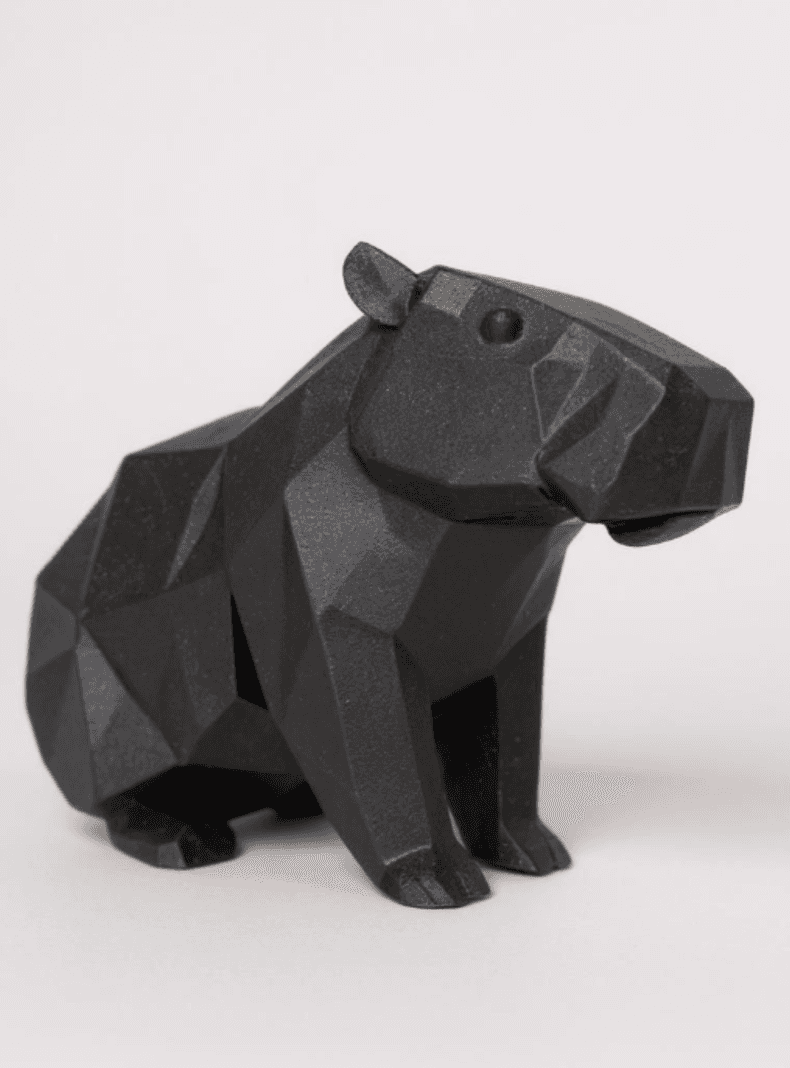 Figura Decoracion- Escultura Capibara Geometrico