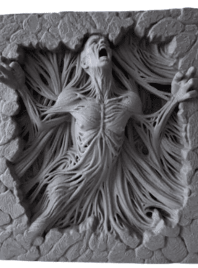 Escultura Elegante Prints Patro - Resurgimiento en Relieve