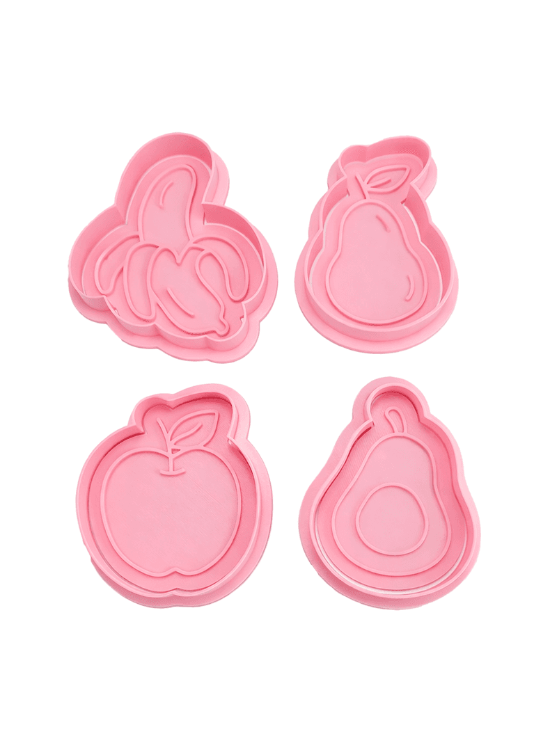 Cortadores de galletas - Frutas (pack 4 un)