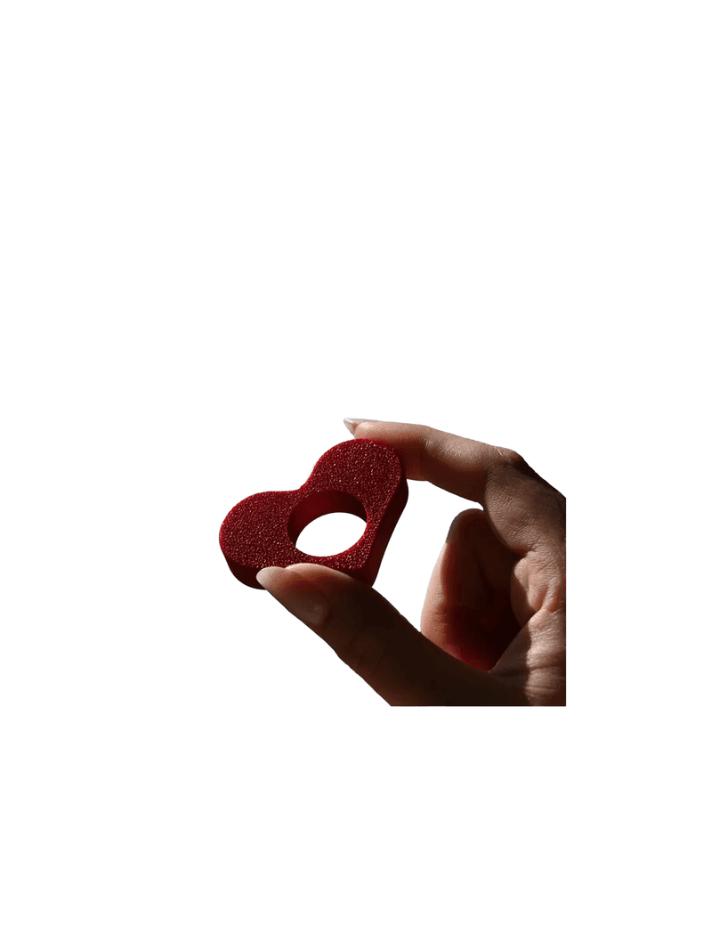Sujeta paginas con forma de corazon