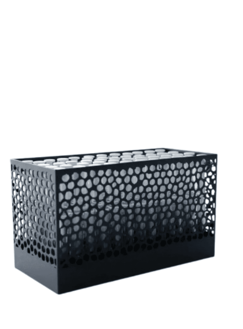 Caja para 56 jeringas organizadas