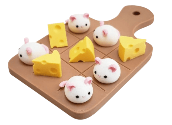 Juego Tres en Raya - Queso y Raton