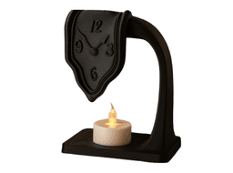 Portavelas LED- Reloj Derretido