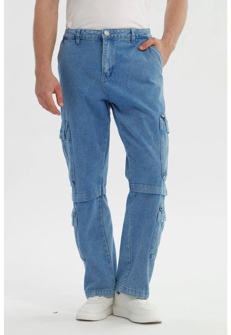 Jeans Hombre Calce Recto Azul Claro 44