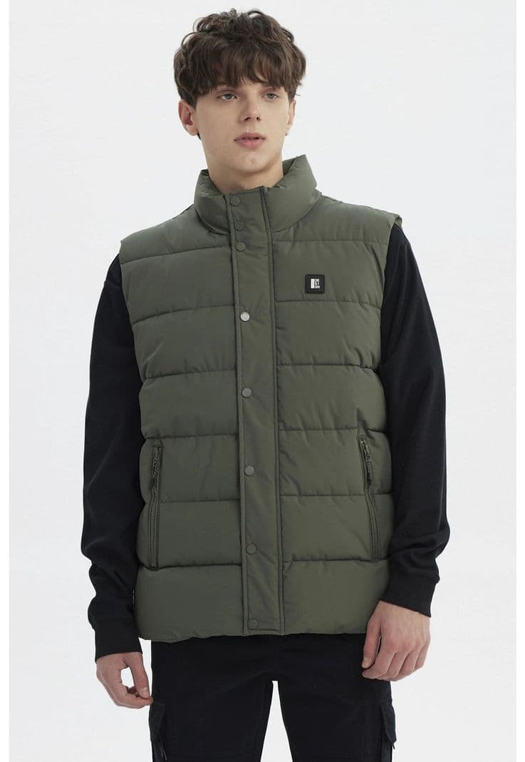 Parka Hombre Slim Verde Militar S