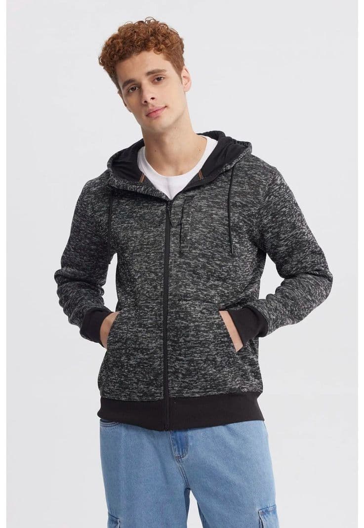 Polar Hombre Hoodie Negro - ll L