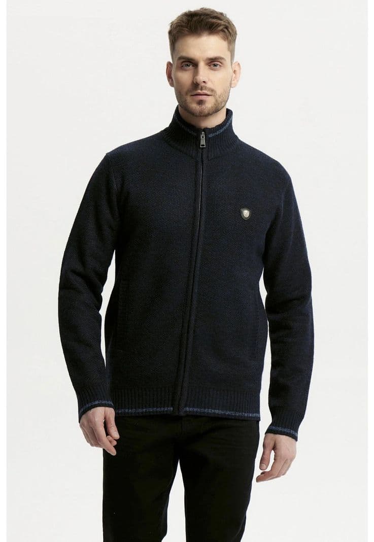 Sweater Hombre Slim Azul Marino L