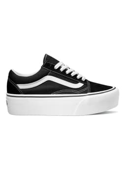 Zapatilla Urbana Negra Old Skool Stackform Mujer Negro 35