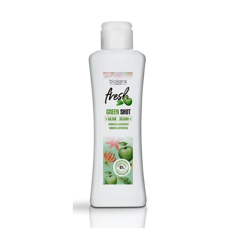 SALERM Acondicionador Natural Vegano Green Shot Biokera Sin Sulfatos