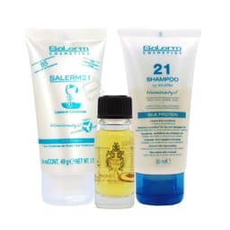 Pack SALERM 21 mini Shampoo + crema + aceite de argan biokera