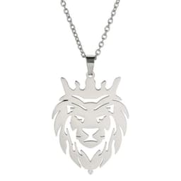 Cabeza Leon Corona King Acero