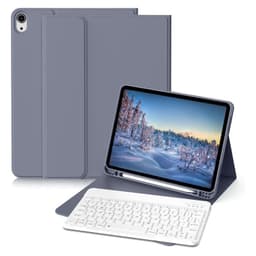 Funda Teclado Espanol Para iPad 10 (10.9) Con Ranura Lapiz Lavanda