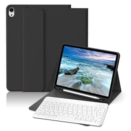 Funda Teclado Espanol Para iPad 10 (10.9) Con Ranura Lapiz Negro