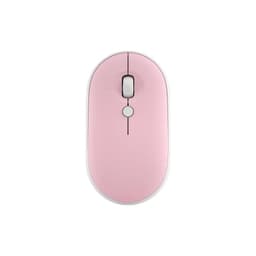 Mouse Bluetooth Doble Conexion Recargable Para iPad/PC/Cel Rosado