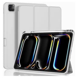 Funda Para iPad Pro 13 2024 (M4) Ranura Pen Carga Magnetica Gris