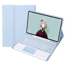 Funda Teclado Touchpad Para iPad Pro 11 (1/2/3/4) Celeste