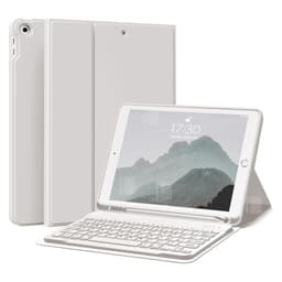 Funda Teclado Espanol Para iPad 9.7 (5 y 6) Con Ranura Lapiz Gris
