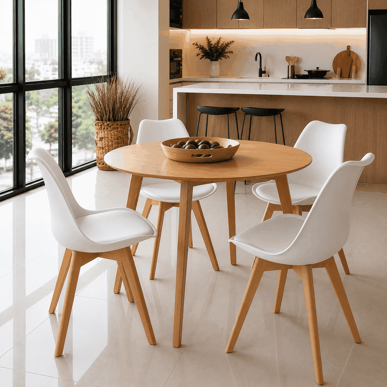 Comedor vema Madera Tulip - 100cm Blanco No requiere variantes por talla