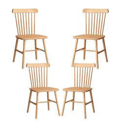Pack de 4 sillas windsor madera natural No requiere variantes por talla