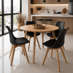 Comedor vema Madera Tulip - 120cm Negro No requiere variantes por talla
