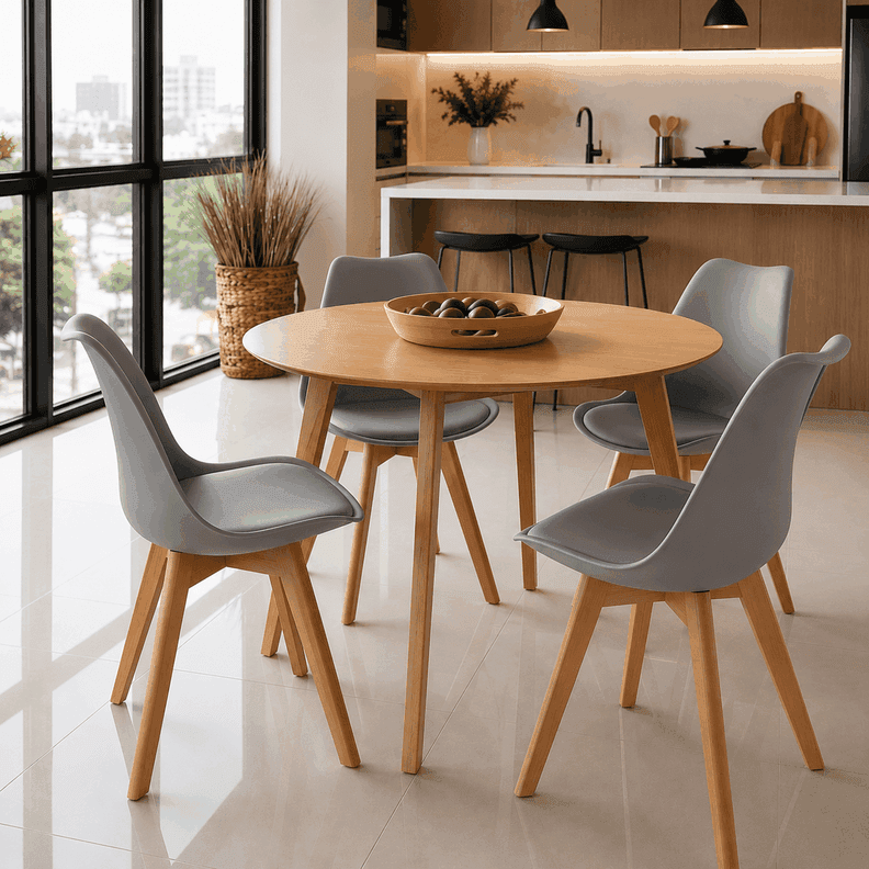 Comedor vema Madera Tulip - 120cm Gris No requiere variantes por talla