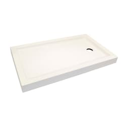Receptaculo de Ducha con Desague y Soporte 120x70x9 cm Blanco