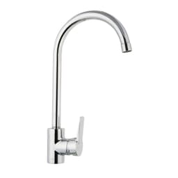 Monomando Lavaplatos Vertical Arezzo Plateado Metalico