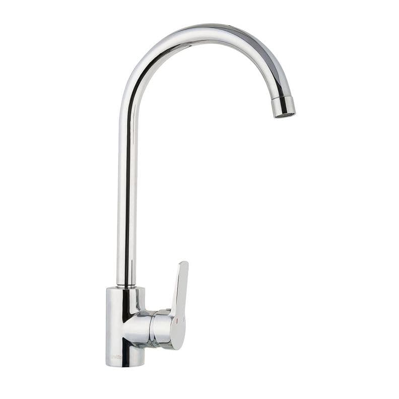 Monomando Lavaplatos Vertical Arezzo Plateado Metalico