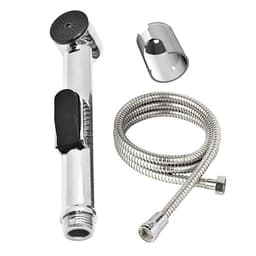 Juego Ducha Bidet Arabe Plateado Metalico
