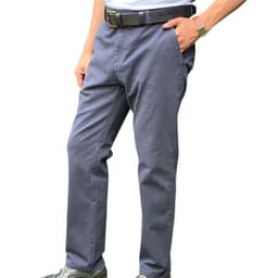 Pantalon Hombre Gabardina Casual tailored Fit Azul Marino 56