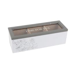 Caja de Te Madera *3 Blanco 22