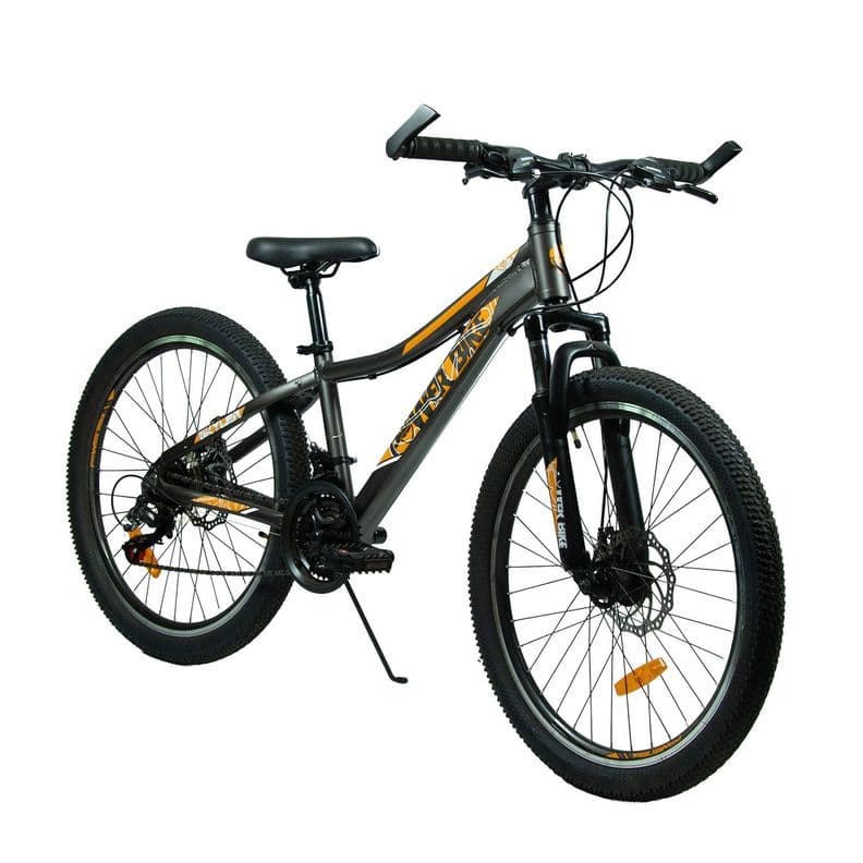 BICICLETA ARO 24 MTB FRENOS DE DISCO POWERBIKE Negro 8-10 anos