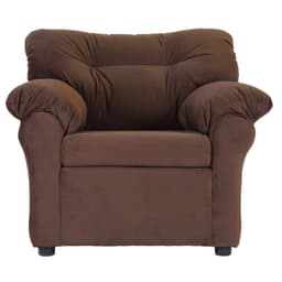 Sofa Mateo 1 Cuerpo - Tela Felpa Cafe