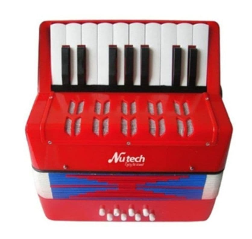 Acordeon para Ninos 17 teclas Nutech Rojo 5410