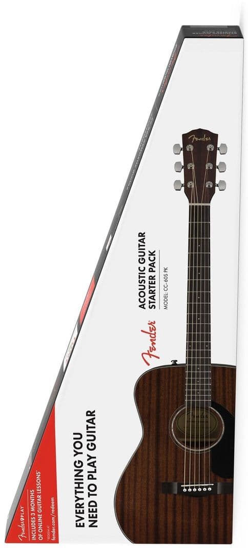 Fender Pack Guitarra Acustica CC-60S Concert V2 All Mahogany Cafe