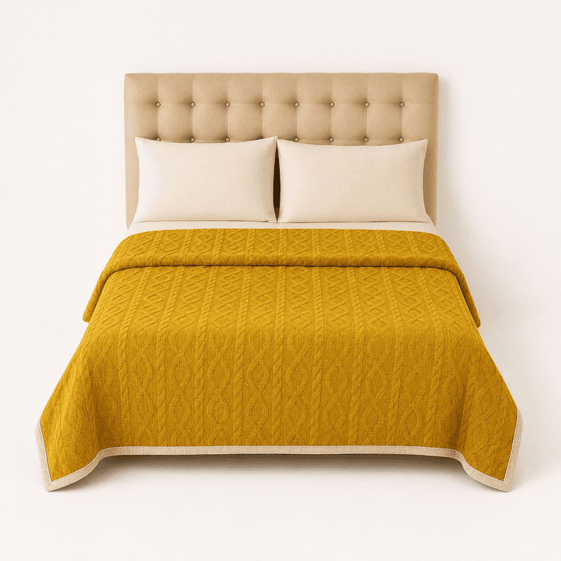 Frazada Sherpa 2 Plazas Amarilla 200x230 cm Amarillo