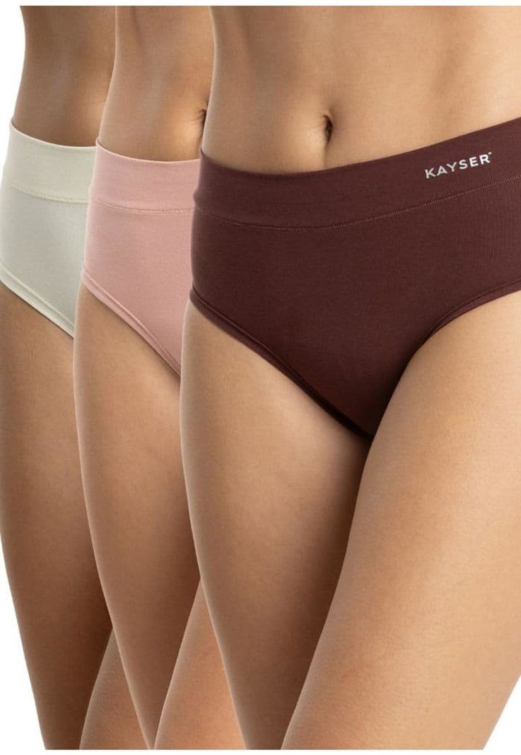 Pack 3 Calzones Hi-Leggs Algodon Mujer Kayser P311.80-ROS1 Rosado XL