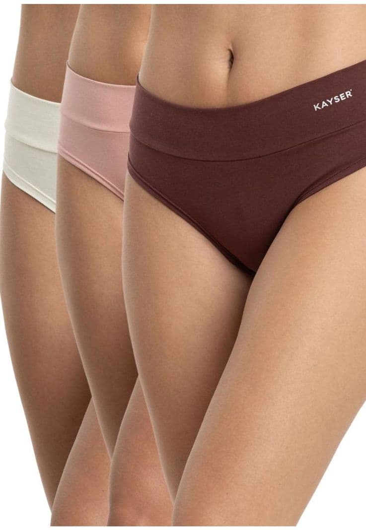 Pack 3 Pantaletas Algodon Mujer Kayser Rosado XL