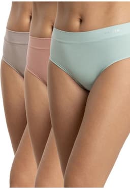 Pack 3 Calzones Hi-Leggs Algodon Mujer Kayser P311.80N-CAF Cafe M