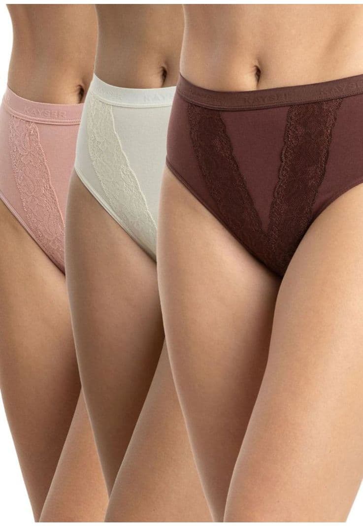 Pack 3 Calzones Maxi Algodon Mujer Kayser Rosado XXL