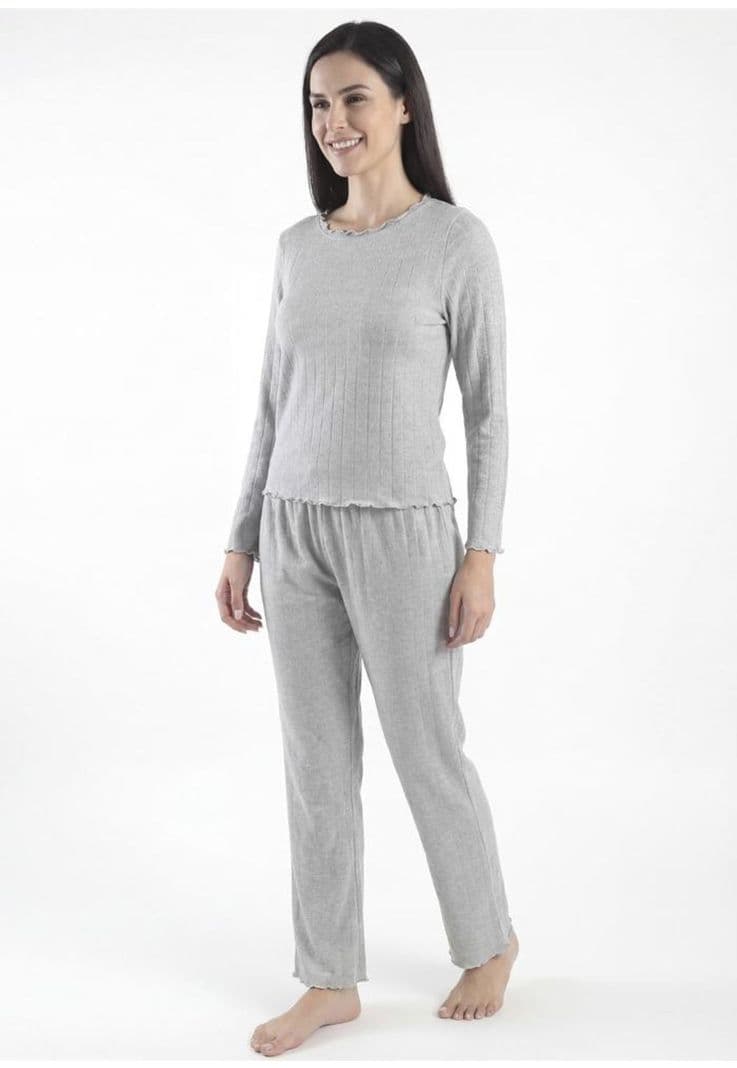 Pijama de mujer Viscosa 60.1608M-GRI Gris S
