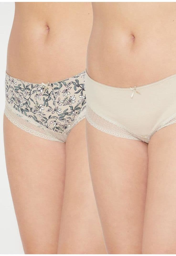 Pack 2X Pantaleta Algodon P2140024W-BEI2 Kayser Beige S