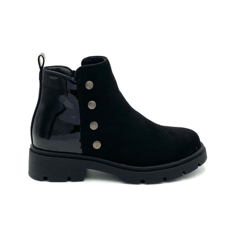 Botin Nina Black Invierno Verazzi 30 al 36 Negro 34