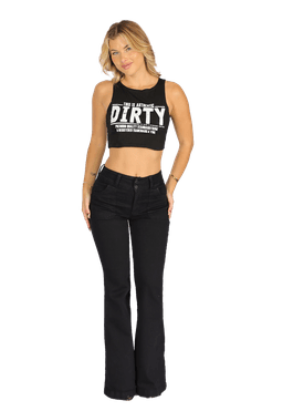 JEANS MUJER FLARE JE3912N Negro 38