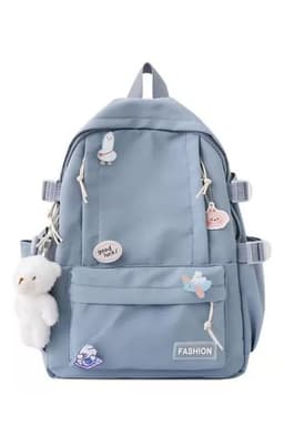 Mochila Escolar de 5 Colores Azul 0
