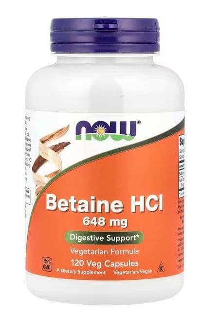 Now Foods Betaine 120 Capsulas Veganas