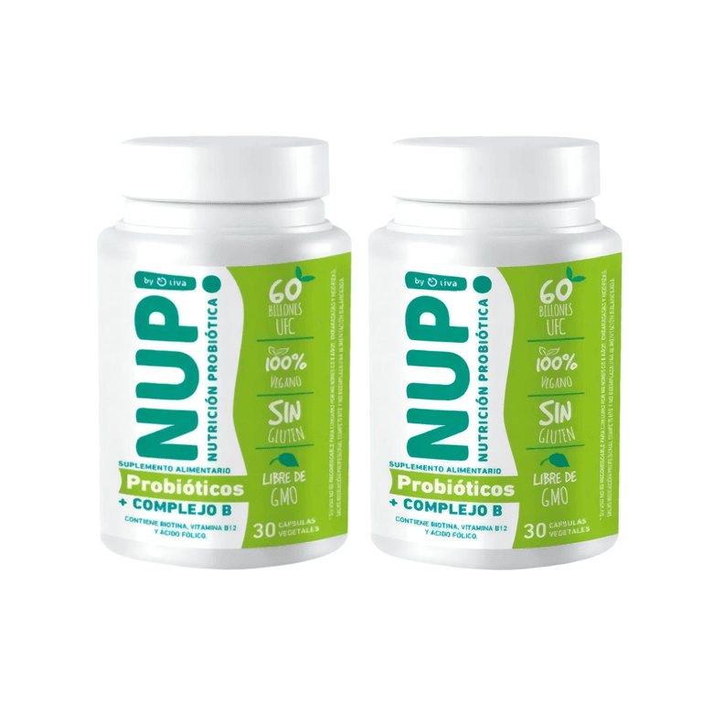 Pack 2 Nup Probiotico + Complejo B 60 Billones 30 Capsulas