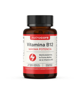 Vitamina B12 maxima potencia 12 mcg, 120 caps, NutraCore